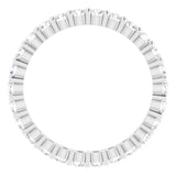 Platinum 3/4 CTW Diamond Round Eternity Band Size 5