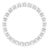 Platinum 1 1/5 CTW Diamond Round Eternity Band Size 6