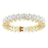 14K Yellow 1 7/8 CTW Diamond Square Eternity Band Size 6