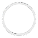 Platinum 1/3 CTW Natural Diamond French-Set Anniversary Band