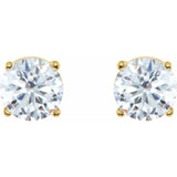 14K Yellow 2 CTW Natural Diamond Earrings