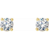 14K Yellow Gold 1/5 CTW Natural Diamond Cocktail-Style Earrings