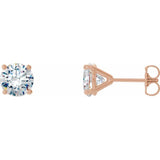 14K Rose Gold 2 CTW Natural Diamond Cocktail-Style Earrings