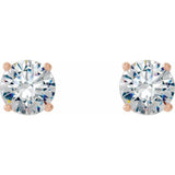 14K Rose Gold 1/2 CTW Natural Diamond Cocktail-Style Earrings