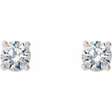 14K White Gold 1/4 CTW Natural Diamond Cocktail-Style Earrings
