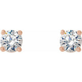 14K Rose Gold 1/3 CTW Natural Diamond Cocktail-Style Earrings
