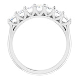 14K White 2 1/2 CTW Natural Diamond Anniversary Band