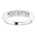 Platinum 1/2 CTW Natural Diamond Anniversary Band