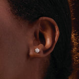 14K White 1/2 CTW Natural Diamond Earrings