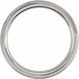 Tungsten 6 mm Beveled-Edge Band Size 10.5