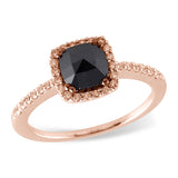 14KT Gold Ladies Black Diamond Fashion Ring