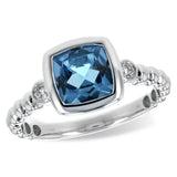 14KT Gold Ladies Blue Topaz Fashion Ring