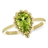 14KT Gold Ladies Peridot Fashion Ring