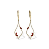 14KT Gold Ruby Earrings