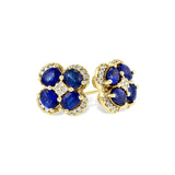 14KT Gold Sapphire Earrings