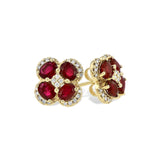 14KT Gold Ruby Earrings