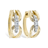 14KT Gold Diamond Earrings