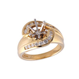 14KT Gold Semi-Mount Engagement Ring