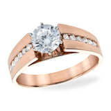 14KT Gold Diamond Semi-Mount Engagement Ring