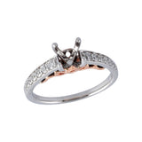 14KT Gold Diamond Semi-Mount Engagement Ring