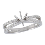 14KT Gold Semi-Mount Engagement Ring