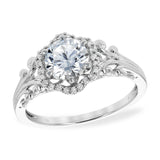 14KT Gold Semi-Mount Engagement Ring