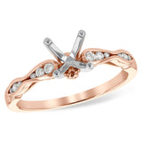 14KT Gold Semi-Mount Engagement Ring