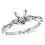 14KT Gold Diamond Semi-Mount Engagement Ring