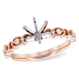 14KT Gold Diamond Semi-Mount Engagement Ring