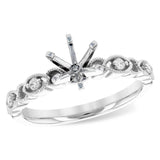 14KT Gold Diamond Semi-Mount Engagement Ring