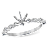 14KT Gold Semi-Mount Engagement Ring