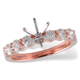 14KT Gold Semi-Mount Engagement Ring