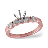 14KT Gold Semi-Mount Engagement Ring