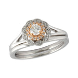 14KT Gold Two-Piece Wedding Set