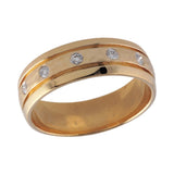 14KT Gold Mens Wedding Ring