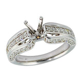 14KT Gold Semi-Mount Engagement Ring