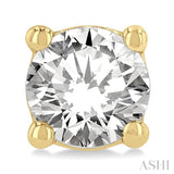 3/4 Ctw Round Cut Diamond Stud Earrings in 14K Yellow Gold