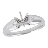 14KT Gold Semi-Mount Engagement Ring