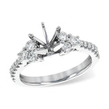 14KT Gold Diamond Semi-Mount Engagement Ring
