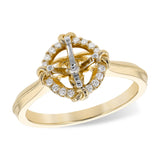 14KT Gold Diamond Semi-Mount Engagement Ring