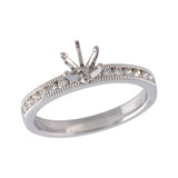 14KT Gold Semi-Mount Engagement Ring
