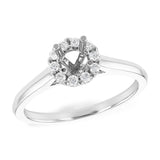 14KT Gold Semi-Mount Engagement Ring