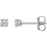 14K White Gold 1/5 CTW Lab-Grown Diamond Earrings