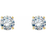 14K Yellow Gold 1/2 CTW Lab-Grown Diamond 4-Prong Stud Earrings