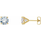 14K Yellow Gold 1/2 CTW Lab-Grown Diamond 4-Prong Stud Earrings