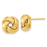 14k Polished Love Knot Post Earrings