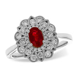 14KT Gold Ladies Ruby Fashion Ring