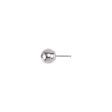 14K White 8 mm Ball Earring