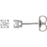 Sterling Silver 1/3 CTW Natural Diamond Earrings