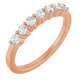 14K Rose 3/8 CTW Lab-Grown Diamond Anniversary Band